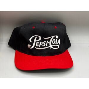 Pepsi-Cola Black Embroidered Trucker Hat